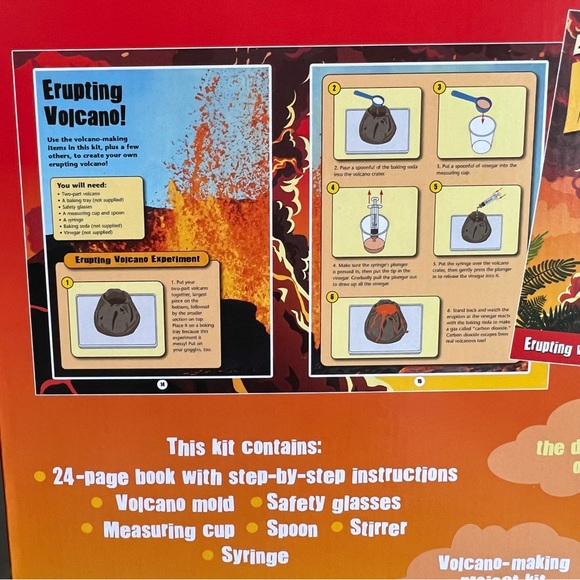 Explosive Volcano Experiments Activity Station Book & Kit - Picture 6 of 12